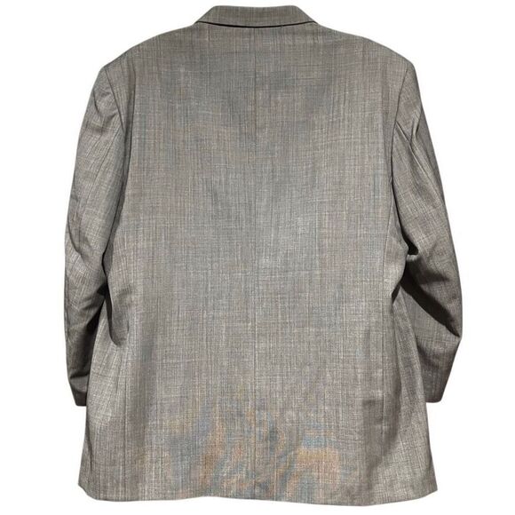 Calvin Gray Tattersall Suit Jacket Pants Men’s 50R 46W - Picture 4 of 11